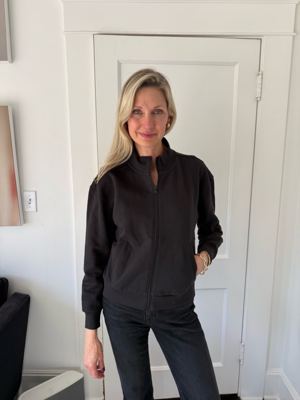 ORGANIC BASICS Weekend Zip-up Track Jacket